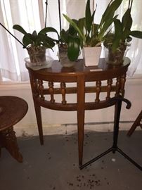 VINTAGE HALF MOON SOFA TABLE