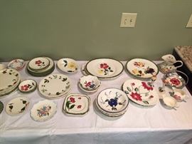 Great variety of Blue Ridge Pottery to Mix & Match