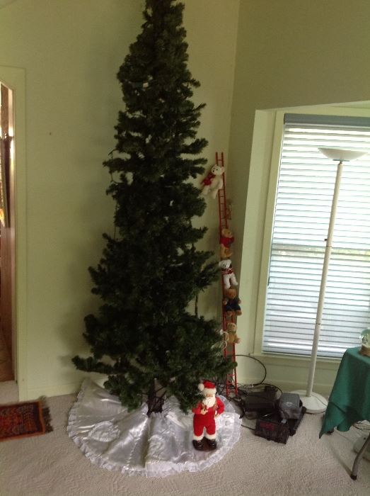 One of two lighted 10 ft trees