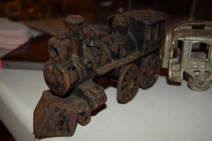 cast iron toy train