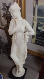 Italian statue w/ marble base-Dancer by Canova