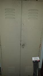 Much rustic and primitive items-old locker
