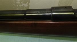 Custom made 45-70 Bull Barrel with Mauser action another beautiful rifle.