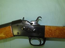 Flat Gorgeous Birds Eye Maple Stock custom rolling block 45-70 rifle with Heavy Bull Barrel