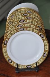 8 Piece set of Vintage Epiag Royal Dessert Plates, set of 10 available 