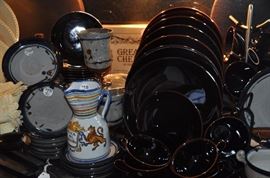 Stunning Calvin Klein Brown Luna by Swid Powell, 58 piece set  