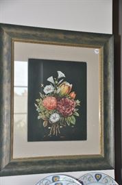Wonderfully framed botanical print. 