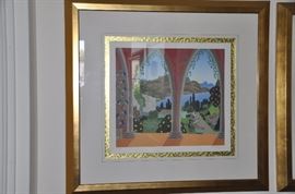Signed & Numbered McKnight Serigraph on paper "Ravello Garden" 1987