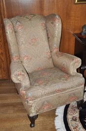 Gorgeous taupe floral silk fabric 