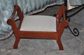 Petite cherry stool. 