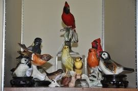 Many Beautiful Vintage Goebel Porcelain Birds