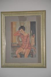 Oil Painting of a Young Girl