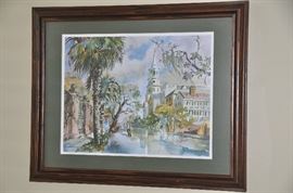 Watercolor by Fouche'.  Doubled signed and numbered 2465/3000