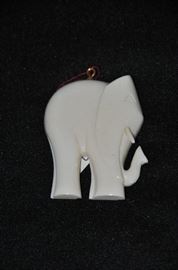 Ivory Elephant Pendant 