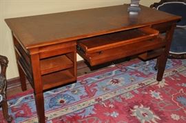 Wonderful Cherry Writing Table with pullout keyboard drawer