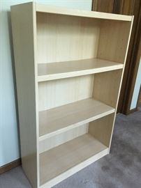 Wooden adjustable shelf bookcase