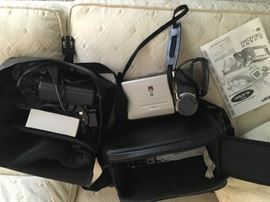 SHARP VL-E765 camcorder with manual, case, cords, charger, remote etc..