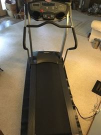 Life Fitness treadmill- clean, works well, has manual