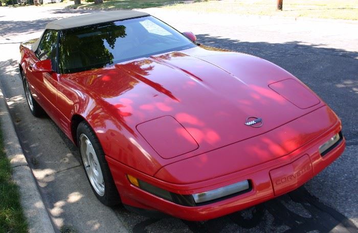 1991 Corvette Convertible, 54,000 Miles, 350V8, Auto Trans