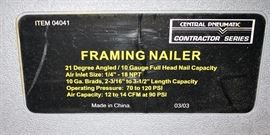 New Framing Nailer