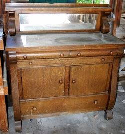 Antique Oak Buffet
