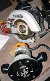 B&D Router & Craftsman Circular Saw