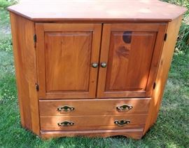 Oak Corner Cabinet