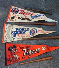 Detroit Tigers Pennants Circa 1984