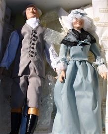 George & Martha Washington Dolls