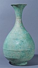 Korean bronze bottle, c. 1300