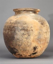 Large Korean stoneware jar, c. 500 A.D.