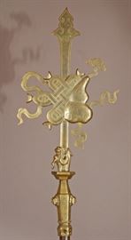 Chinese brass standard