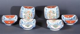 Imari bowls, late 19th century