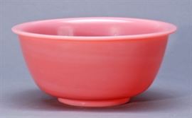 Chinese glass bowl, late 19th century