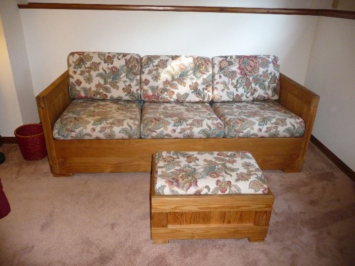 sofa with ottoman