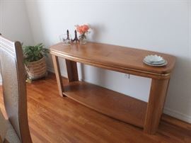 buffet table in dining room