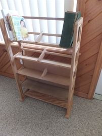 wood folding book case or CD case