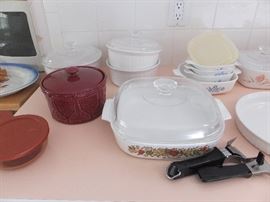 Corning and Paprika Longaberger ceramic crock (NIB)