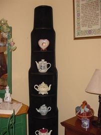 Corner Shelf & Tea Pots