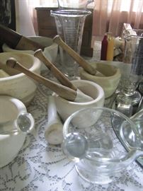 More vintage Pharmaceutical Pestals and Mortars