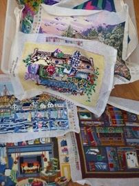Needlepoint - some new, some complete, some partially completed