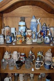 Beer Stein, tankard and mug collection.