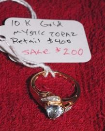 mystic topaz ring