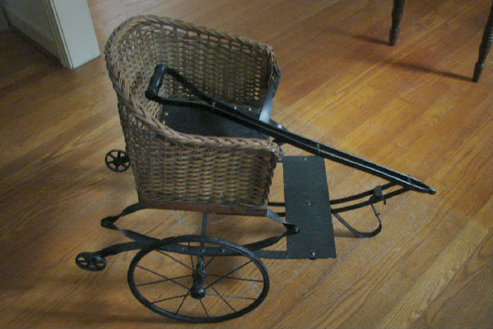 Wicker child's cart