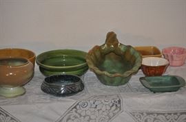 VINTAGE MC COY, FRANKOMA, HAEGER, AND HALL POTTERY