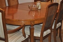 Kindel dining set with matching china cabinet.  Six chairs