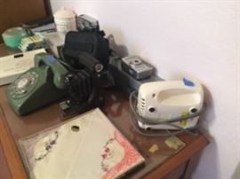 Hankies, Cameras, Vintage Phone
