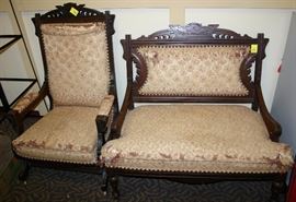 Victorian East Lake Sofa & Chair