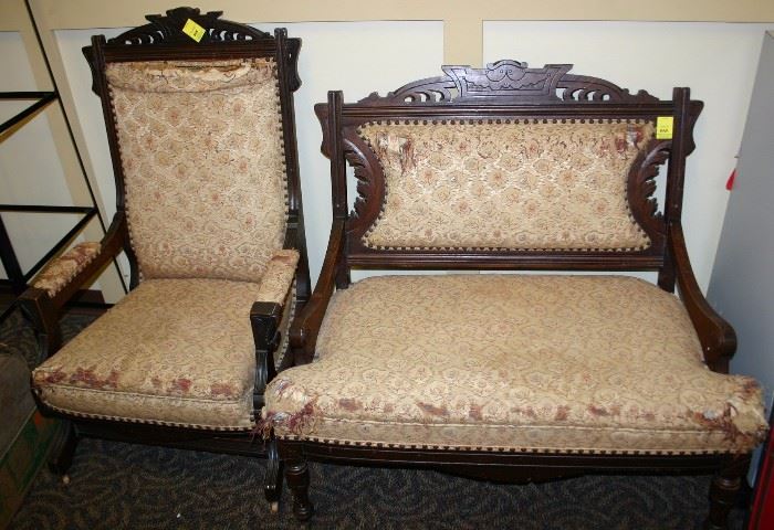 Victorian East Lake Sofa & Chair