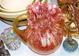 Pitcher & Millefiori Vase 